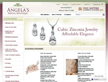 Tablet Screenshot of angelasbridalboutique.com